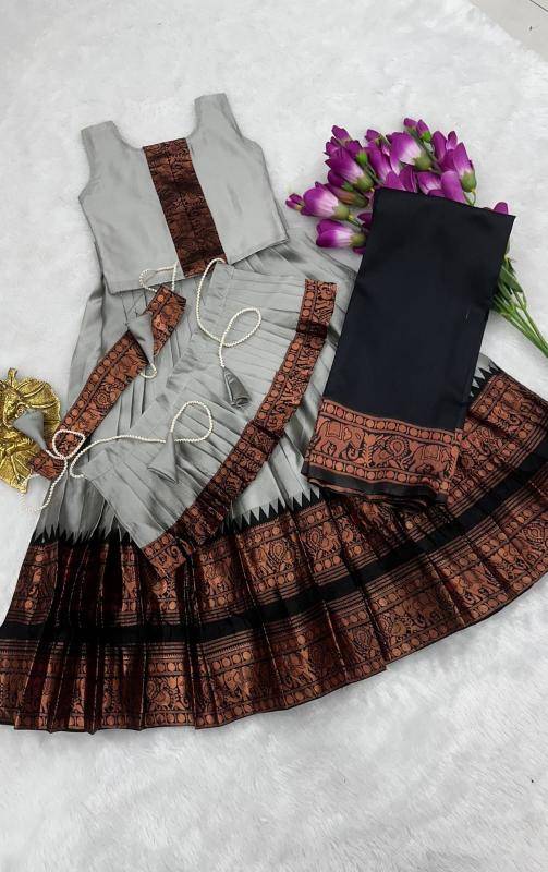 3 STYLE KIDS LAHENGA silk Kids apparel wholesale market in Kolkata